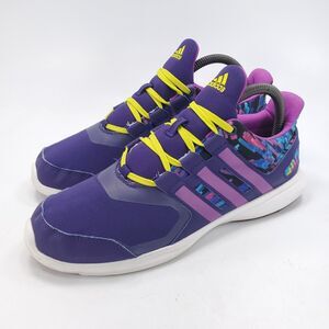 Adidas Hyperfast 2.0 Lace Up Athletic Shoe Youth Girls Size 6 AQ3885 Purple Pink